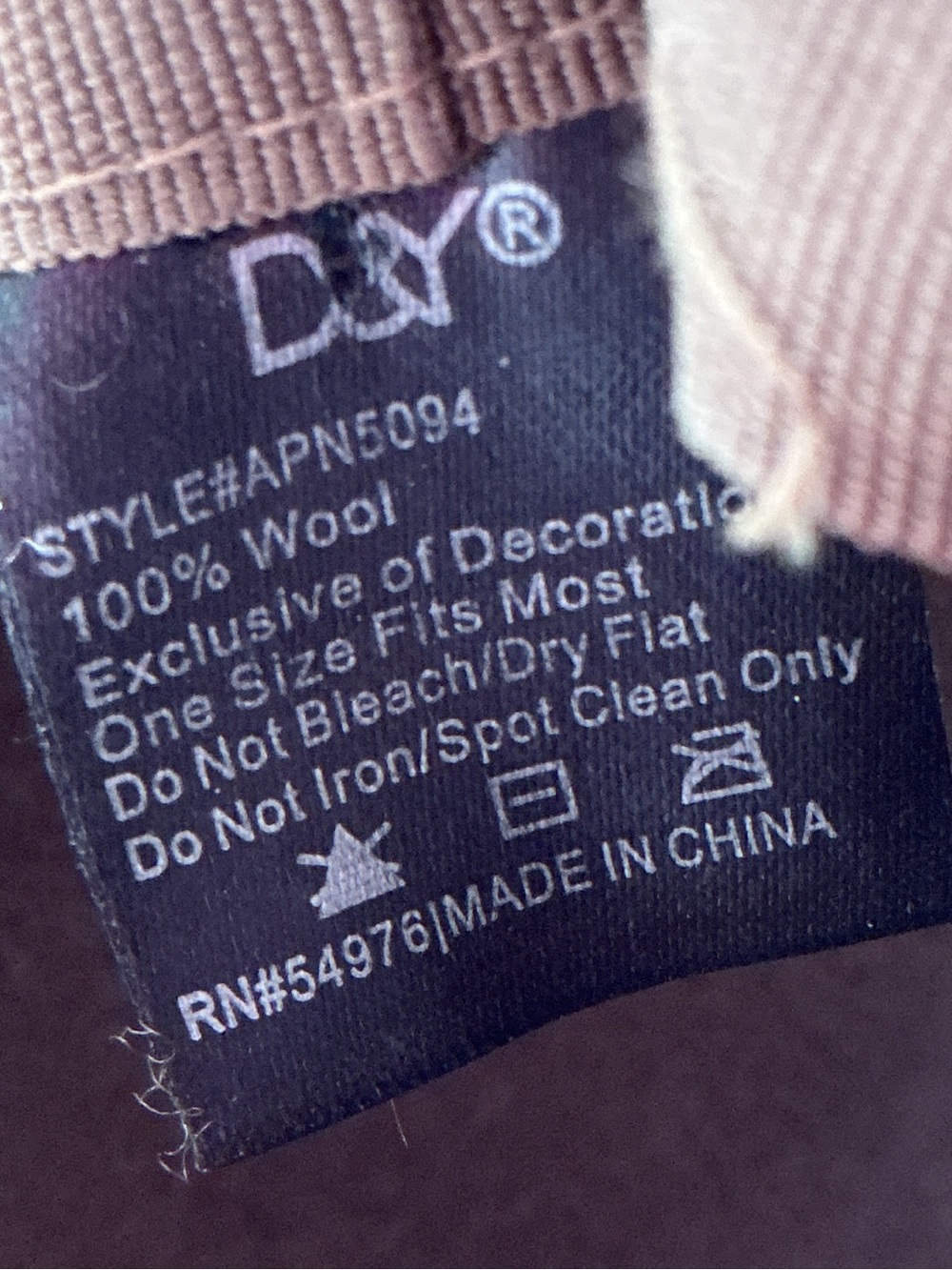 D&Y Brown 100% Wool Felt Wide Brim Fedora Hat Braided Suede Tie One Size - Picture 6 of 10